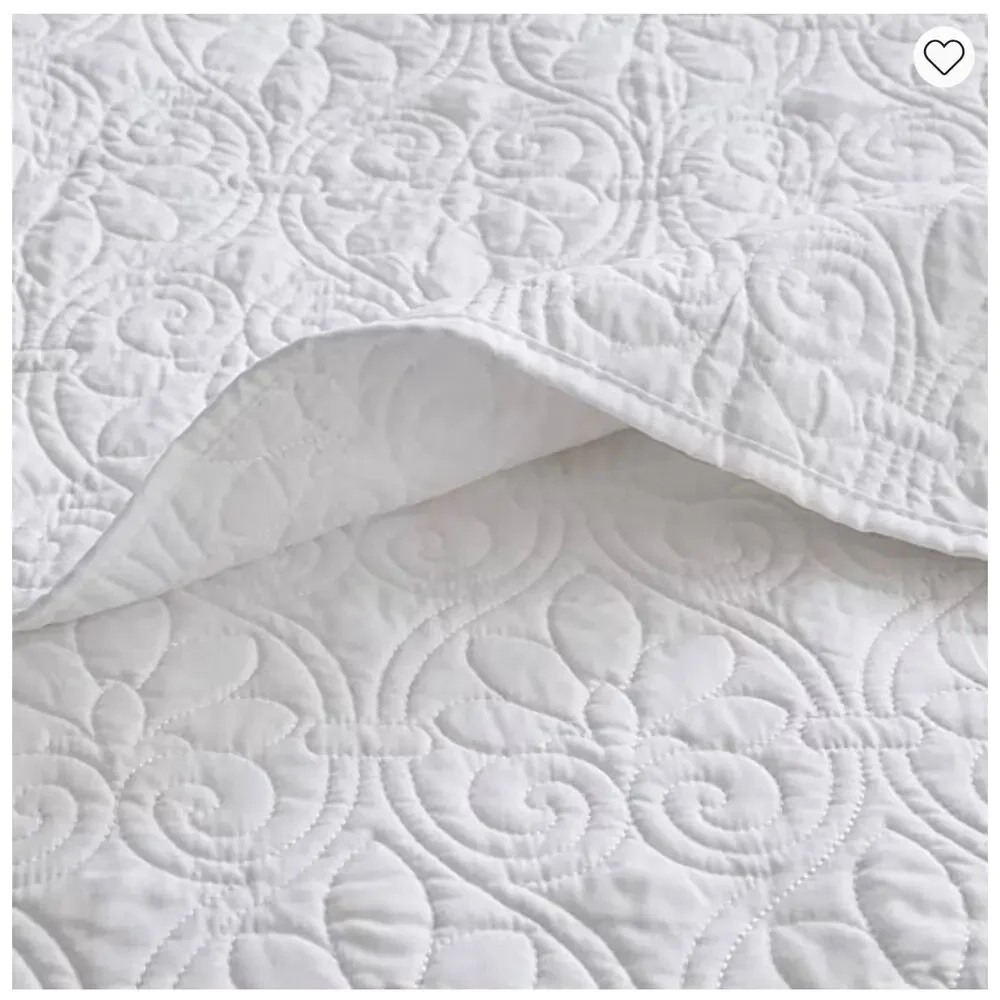 NEW! Madison Park KING Mansfield 3PC Quilt Set White